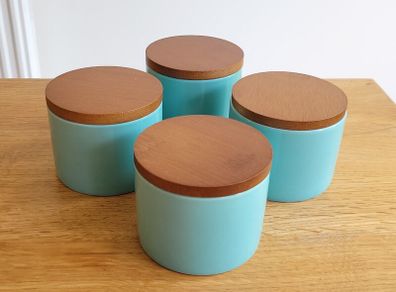 Set of 4 Ceramic Storage Jars