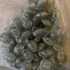Large Bulk Bag of Silver Spiral Crystal Cages | Jewellery Making Supplies