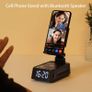 Gifts for Men Women, Phone Stand with Bluetooth Speaker&Clock, Birthday Gifts for Him, Phone Holder with Wireless Speaker, Ideal for Dad Mom Husband Boy, Cool Tech Gadget for Men Image 3
