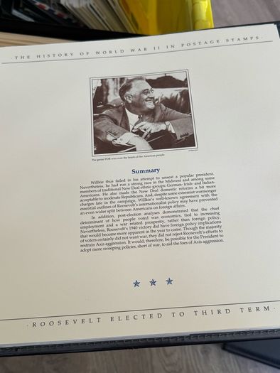 The History of World War II in post stamps