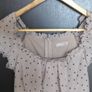A-Wear mink/fawn/mushroom coloured ladies dress with balck spotty design size 8/small Image 3