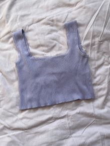 Purple crop top