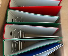 Lever Arch File 70mm ,5 Pack, Assorted Colours, 2 Rings, 70mm Spine, Water-Resistant, Reinforced Edge, Spine Label, Finger Pull Ring