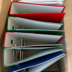 Lever Arch File 70mm ,5 Pack, Assorted Colours, 2 Rings, 70mm Spine, Water-Resistant, Reinforced Edge, Spine Label, Finger Pull Ring