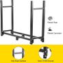 2.44m Steel Firewood Rack with Cover Image 4