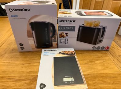 toaster, kettle & scales