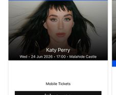 X1 Katy Perry Ticket