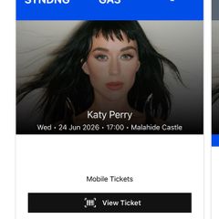 X1 Katy Perry Ticket