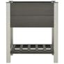 Garden Raised Bed with Shelf 75x50x90 cm WPC Grey Image 4