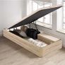 Oak Ottoman Storage Bed Stylish Space, Double Image 4