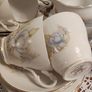 21 pcs Very pretty Vintage Royal Stuart Teaset Pale blue and pink flowers Image 6