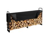Heavy Duty Outdoor Firewood Log Rack with Waterproof Cover  259 x 36 x 117 cm (8.5ft x 1.2ft x 3.8ft)  Stores 1/2 Cord of Wood