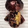 TY Flippables Dangler Sloth Brown Gold Sequins approx. 23 cm. Used Please see photos Image 10