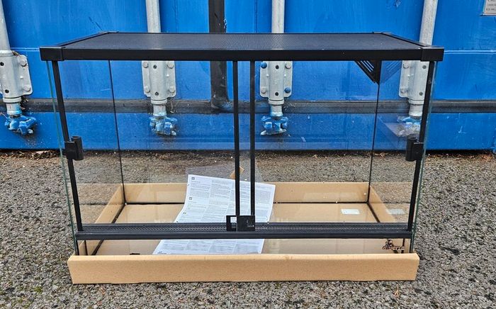 Glass Terrarium with Mesh 60x30x40 F