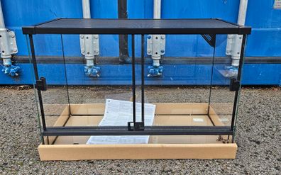 Glass Terrarium with Mesh 60x30x40 F