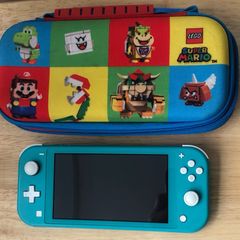 Nintendo Switch Lite with Pokemon Sword & Lego Mario Case