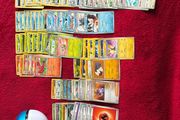 Pokemon Pokeball Storage tin, 100 cards and V/Ex cards