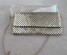 Metallic light gold bag