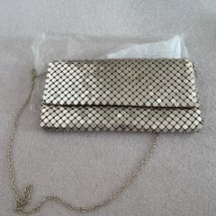 Metallic light gold bag
