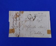 William IV Entire , 1834 Two Penny Post to Dublin
