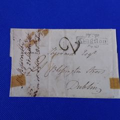 William IV Entire , 1834 Two Penny Post to Dublin
