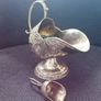 Vintage Silver Plated Sugar Scuttle with Scoop Image 5