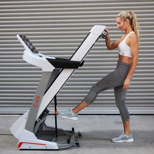 C66 Commercial SMART Treadmill with 1YR Warranty, 3HP Motor 18KM PER HOUR, WiFi Colour Touchscreen Media Player, Watch Netflix, YouTube, etc, Download Any App, Flash Sale
