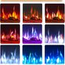 40"/102cm Electric Fireplace, Wall Mounted, Recessed, 9 Colour Flame Effect, Media Wall Compatible, 900W - 1800W Heater, Remote Control Image 5