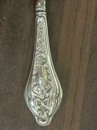 Victorian button hook silver handle
