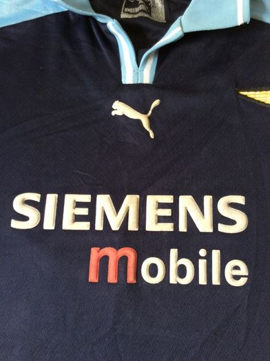 Lazio Jersey. Lazio Football Club. Rome. Italy. SS Lazio. Roma. Italia. Official European Away Jersey Season 2001/02. Original From The Time,Not A Remake.