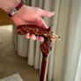 Unique Handmade Walking Stick, Deer Handle, Never Used Image 5