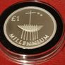 Ireland Piedforte Silver Proof 2000 Millennium 1 Pound Coin in Original Case with COA Image 3