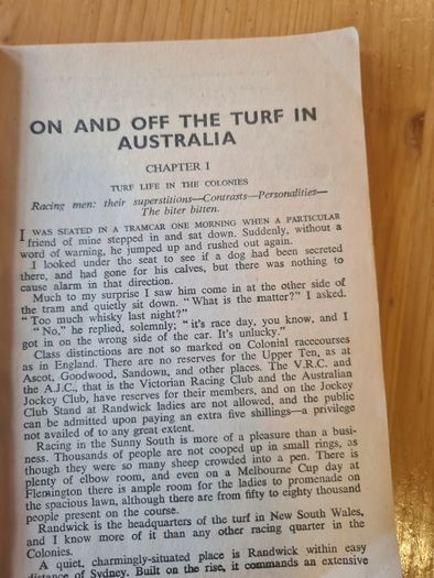 On And Off The Turf In Australia .  By Nat Gould.