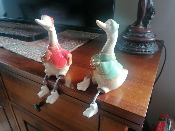 Ceramic Duck Figurines