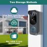 Wireless Video Doorbell Camera with Chime, Voice Changer/Message, PIR Motion Detection, Instant Alerts, 2-Way Audio, 2K HD, Night Vision, 2.4G WiFi, IP66, Battery Powered Image 8