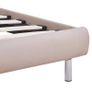 Bed Frame with LED Cappuccino Faux Leather 150x200 cm Image 7