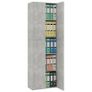 Office Cabinet Concrete Grey 60x32x190 cm Chipboard Image 3