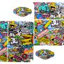 Bombing Graffiti Skin Vinyl Sticker for the PlayStation 4 Console PS4 Image 3