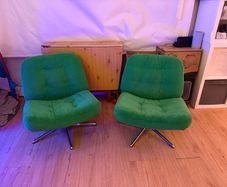 2x Modern Green IKEA Armchairs ( chair ) Bargain Deal