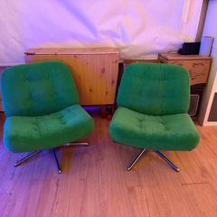 2x Modern Green IKEA Armchairs ( chair ) Bargain Deal