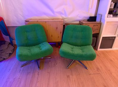 2x Modern Green IKEA Armchairs ( chair ) Bargain Deal