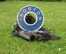 Vintage Nautical BOSTON Sign Ring