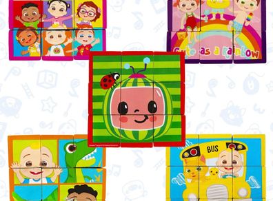 3D Wooden Blocks Puzzle - Toys - Baby Sensory Toys - Early Development & Activity Toys - Toddler Toys - Puzzle - Blocks