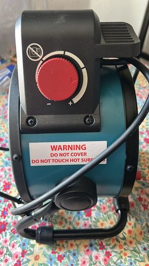 Erbauer Electric 2500W Blue, black & red PTC workshop heater