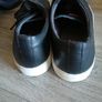 LEVIS Black leather trainers Image 3