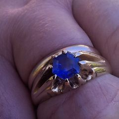 Antique Gold Sapphire Ring