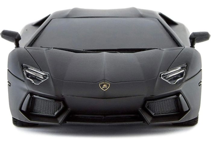 Lamborghini Aventador Official Licensed Remote Control Car with Working Lights, Radio Controlled On Road RC Car 1:24 Scale, 2.4Ghz Matte Black (FREE POSTAGE)