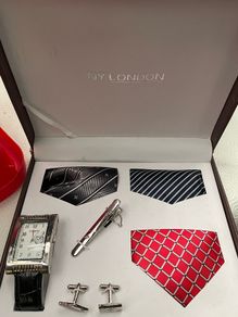 Men's watch and cufflings gift set my London