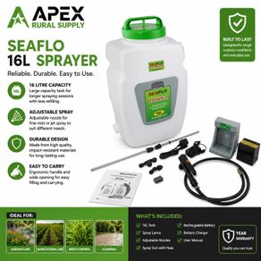 Knapsack 12v 16 Litre C/w 2.6lpm Pump