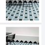 41zero42 Italian Designer Porcelain Tiles Blue, grey, black Geometric Pattern Image 2